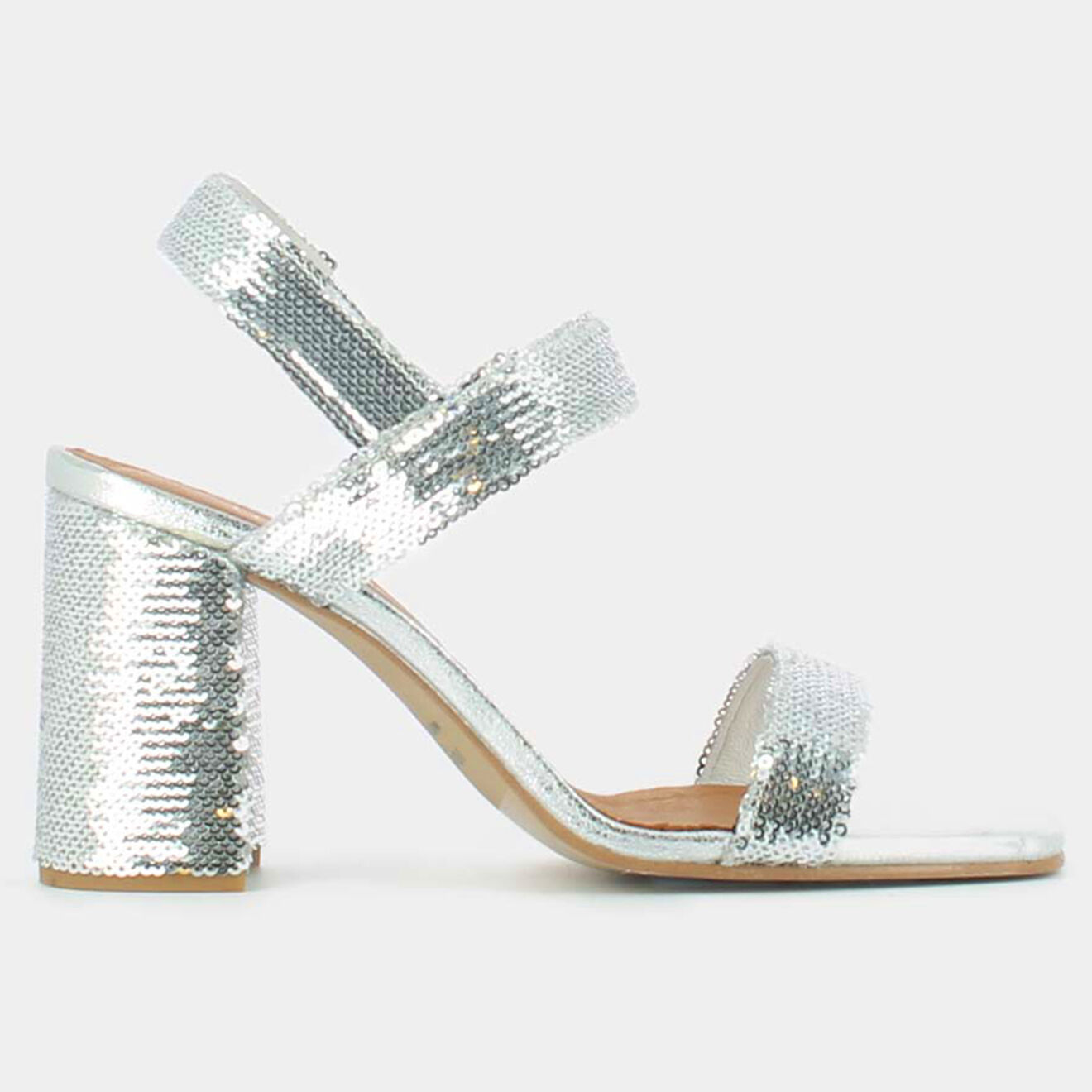 Jonak Sandales en Sequins Daline argentées - Talon 8 cm