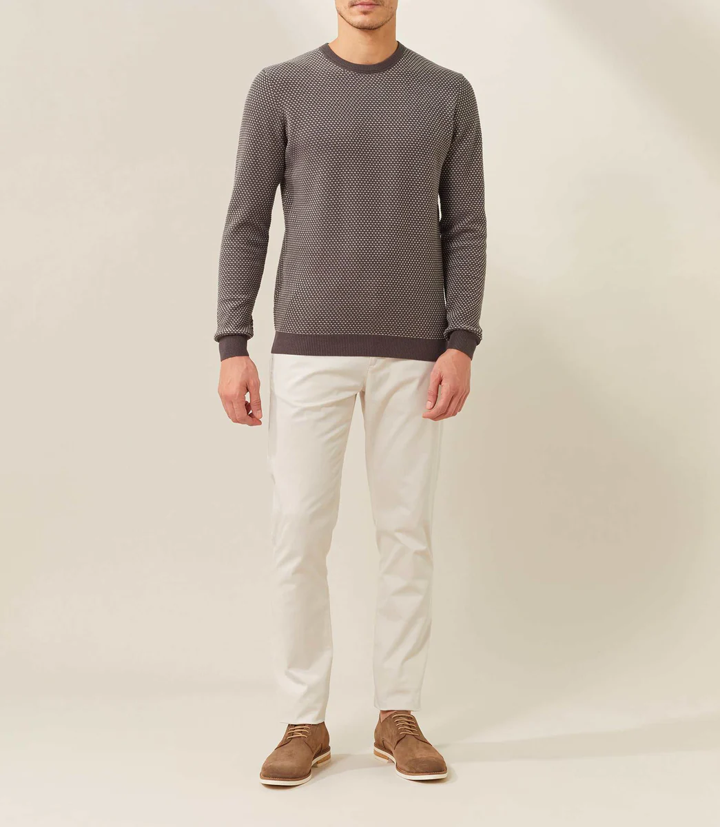 Pull col rond Kaki 