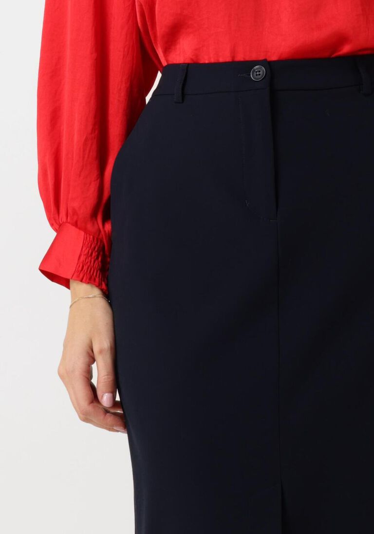blauwe summum midirok skirt viscose blend