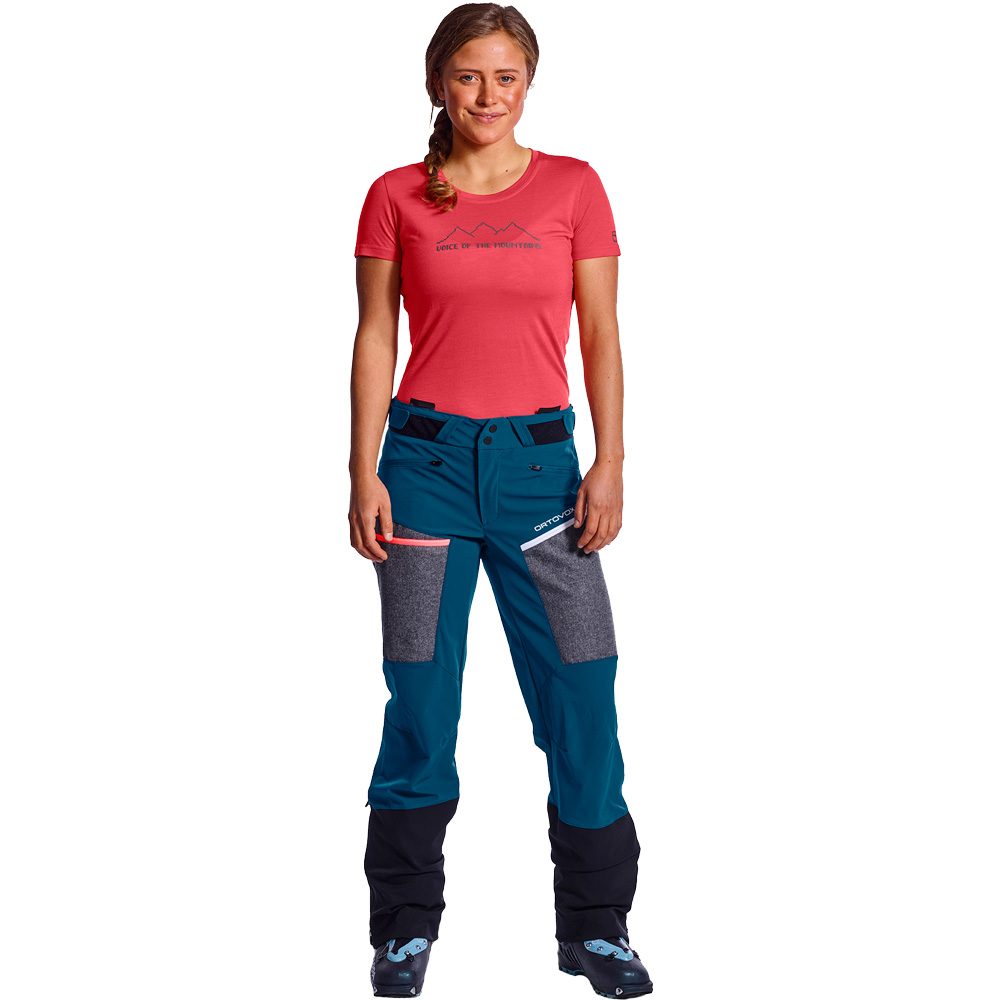 ORTOVOX Pordoi Softshellhose Damen petrol blue