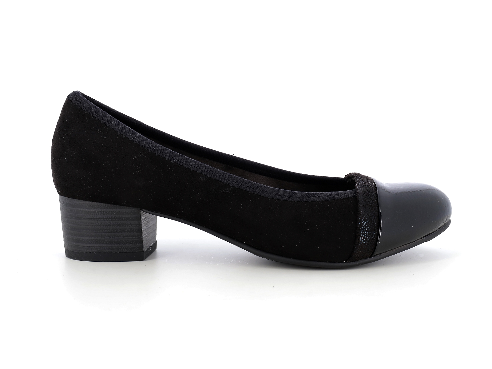 Jana  shoes-22366 Matières combinées Noir