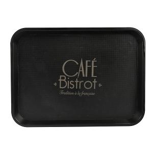 PLATEAU ANTIGLISSE L 46 CM L 36 CM DECOR BISTROT