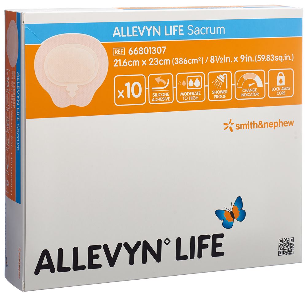 ALLEVYN Silikon-Schaumverband 21.6x23cm 10 Stk