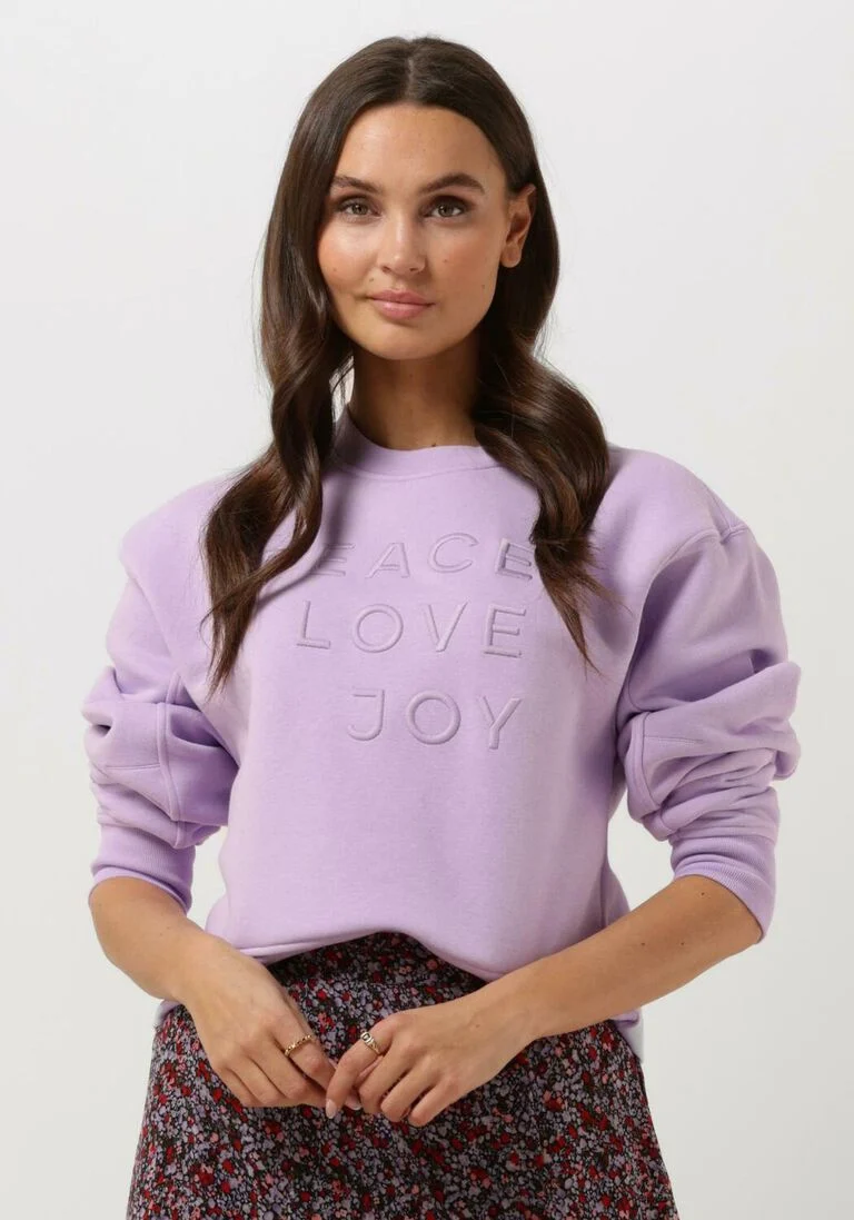 CATWALK JUNKIE paarse catwalk junkie trui sw peace love