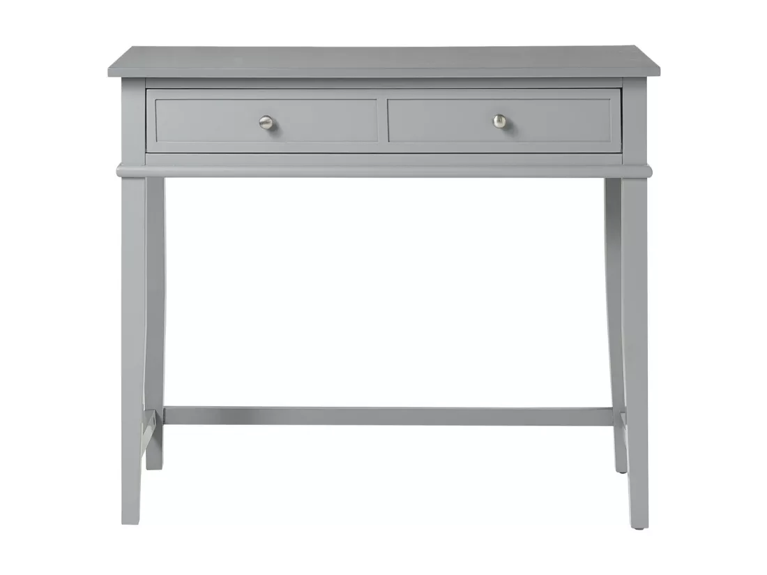 Franklin | Bureau avec 1 tiroir en mélaminé gris