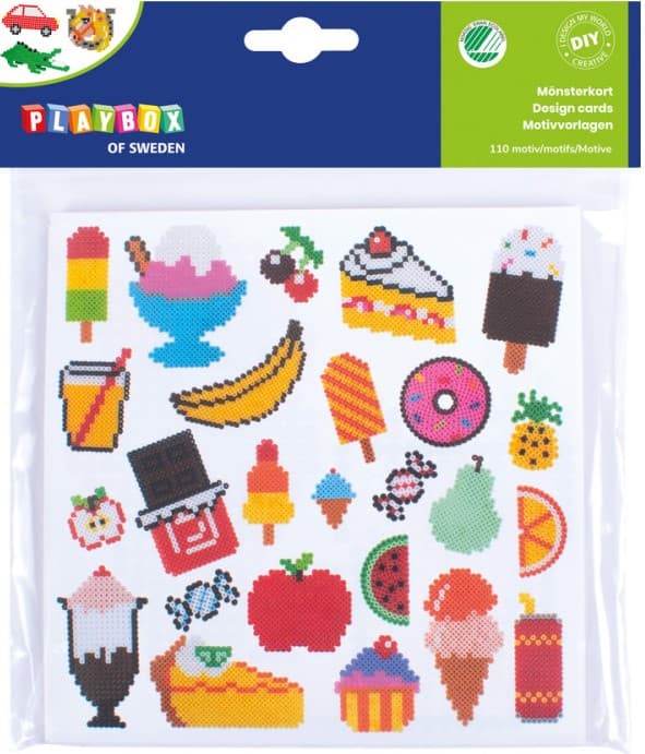 Mønsterkort til Perlebrett Midi Playbox