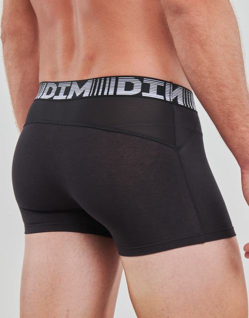 DIM - COTON 3D FLEX X2 - Noir / Gris