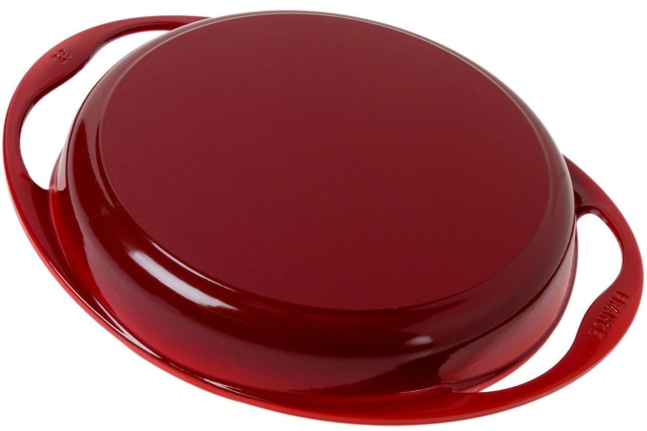 Le Creuset taartvorm/ tarte tatin, 28cm, kersenrood