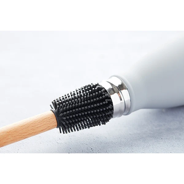 Brosse de nettoyage en hêtre et silicone pour bouteilles Point Virgule