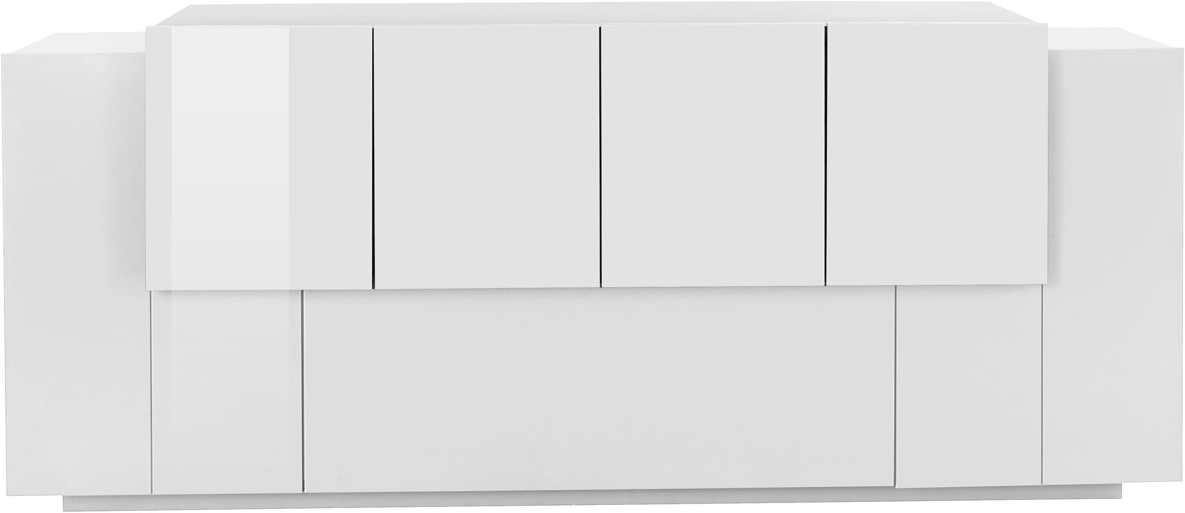 INOSIGN Sideboard »Coro, Kommode, Schrank, Kredenz, grifflos mit Einlegeböden« 1 Klappe, 6 Türen, Doppeltiefe, B/T/H 200x86x45cm