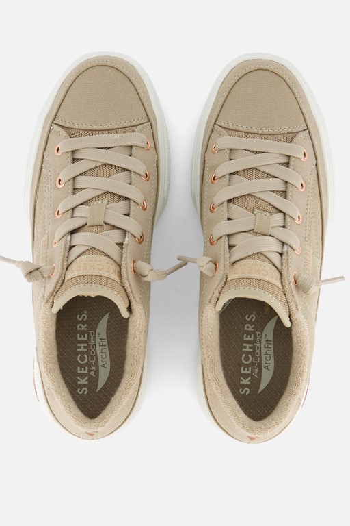 Skechers Arch Fit Arcade Sneakers taupe Textiel