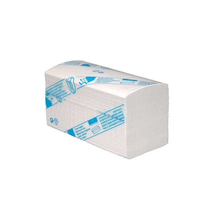 Handdoek papier 32x22cm interfold cellulose 3laags 2500stuks hoogwit (60977402)