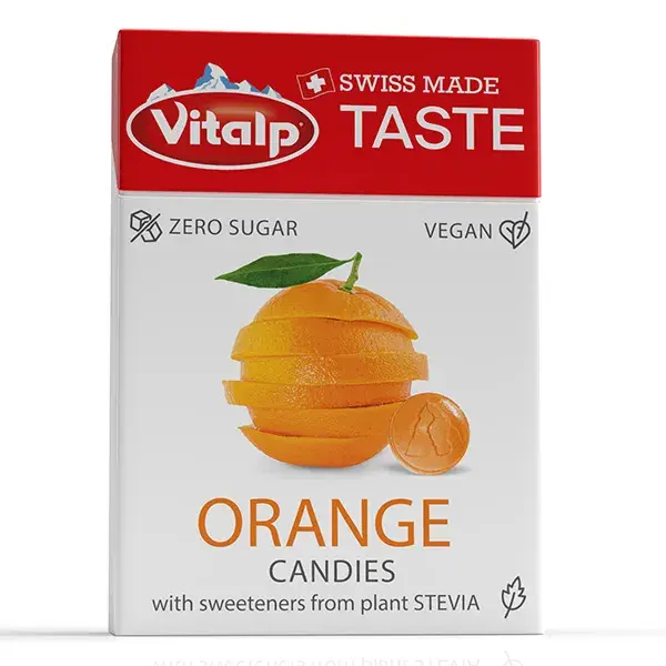 VITALP - Balas sem açúcar - Laranja 25g