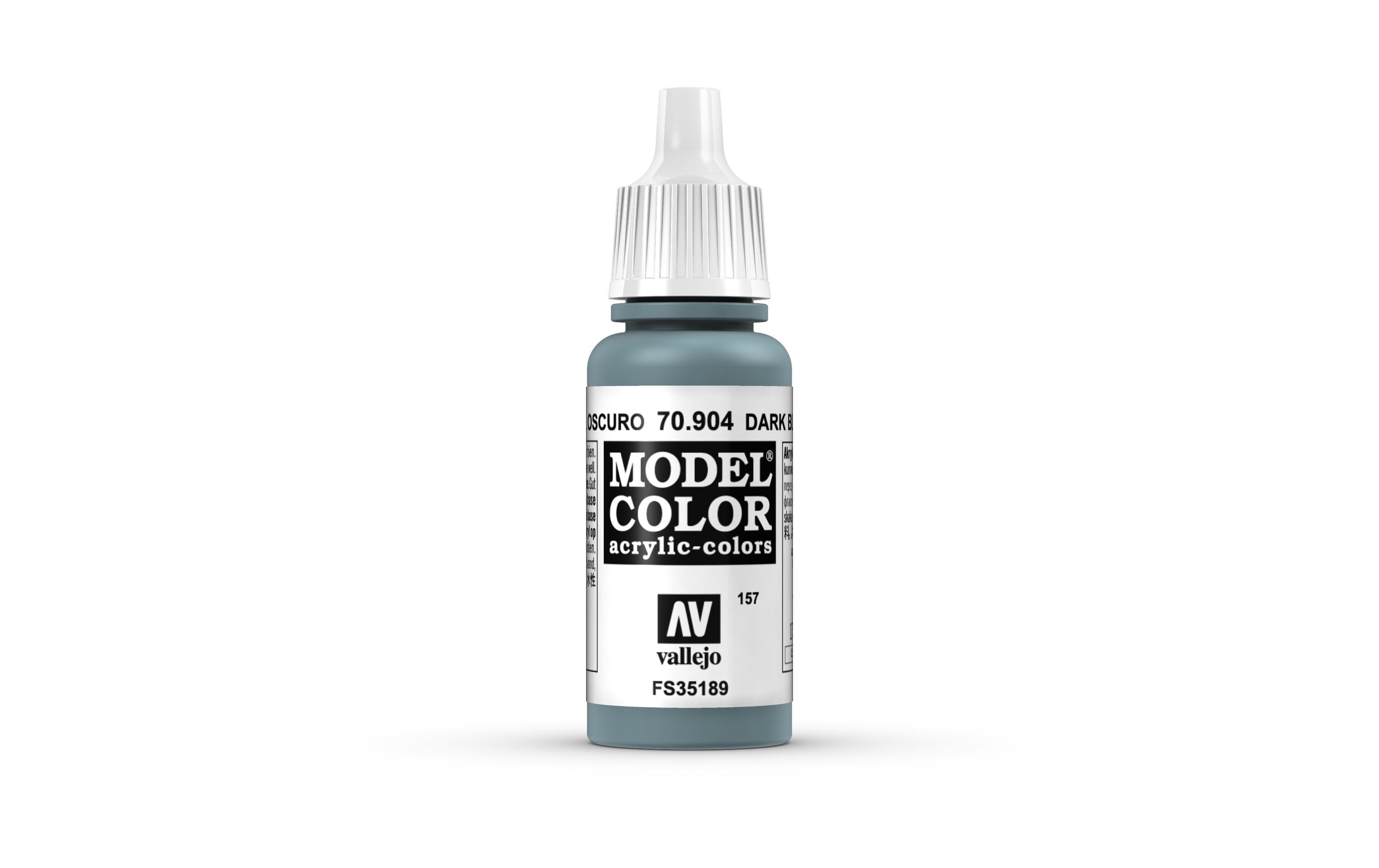 Acrylfarbe Matt, Dunkelblaues Grau 17 mlModel Color Dark Blue Grey