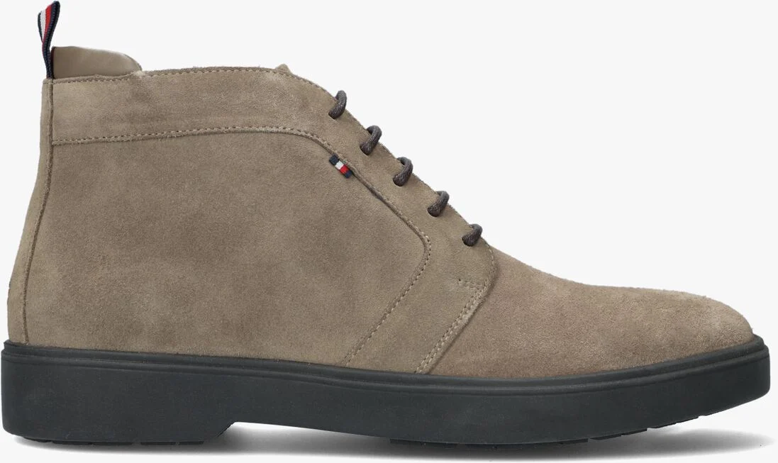 TOMMY HILFIGER taupe tommy hilfiger veterboots classic hilfiger suede lace boot
