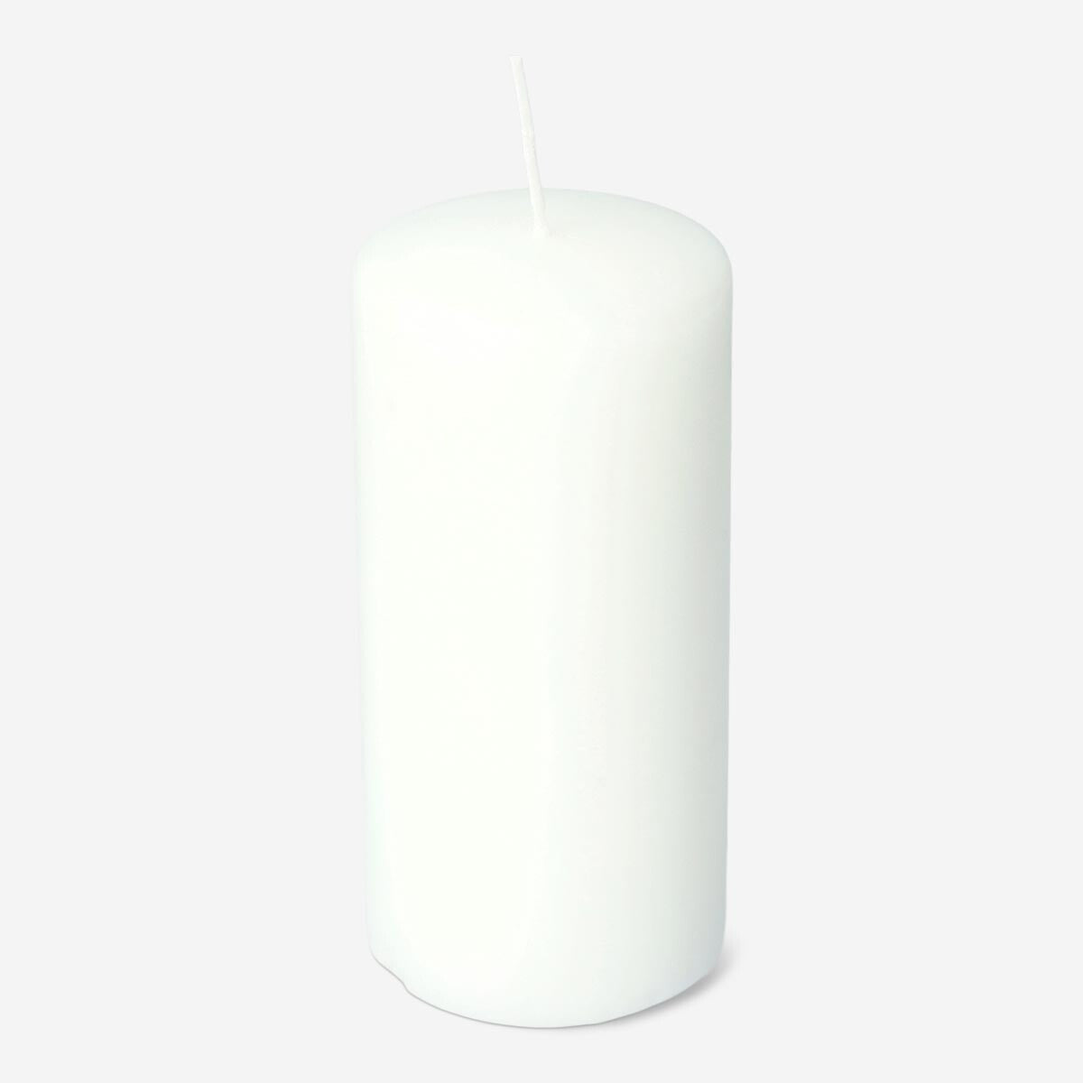Hvidt bloklys - 14 cm