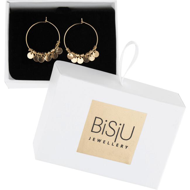 BiSjU Jewellery Oorbellen Kleine Vierkant Gold Plated