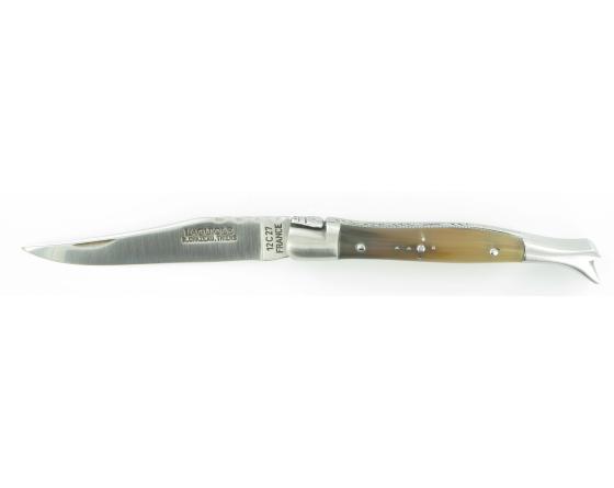 Laguiole Bottine Corne Couteau de poche Laguiole par Chazeau Honoré