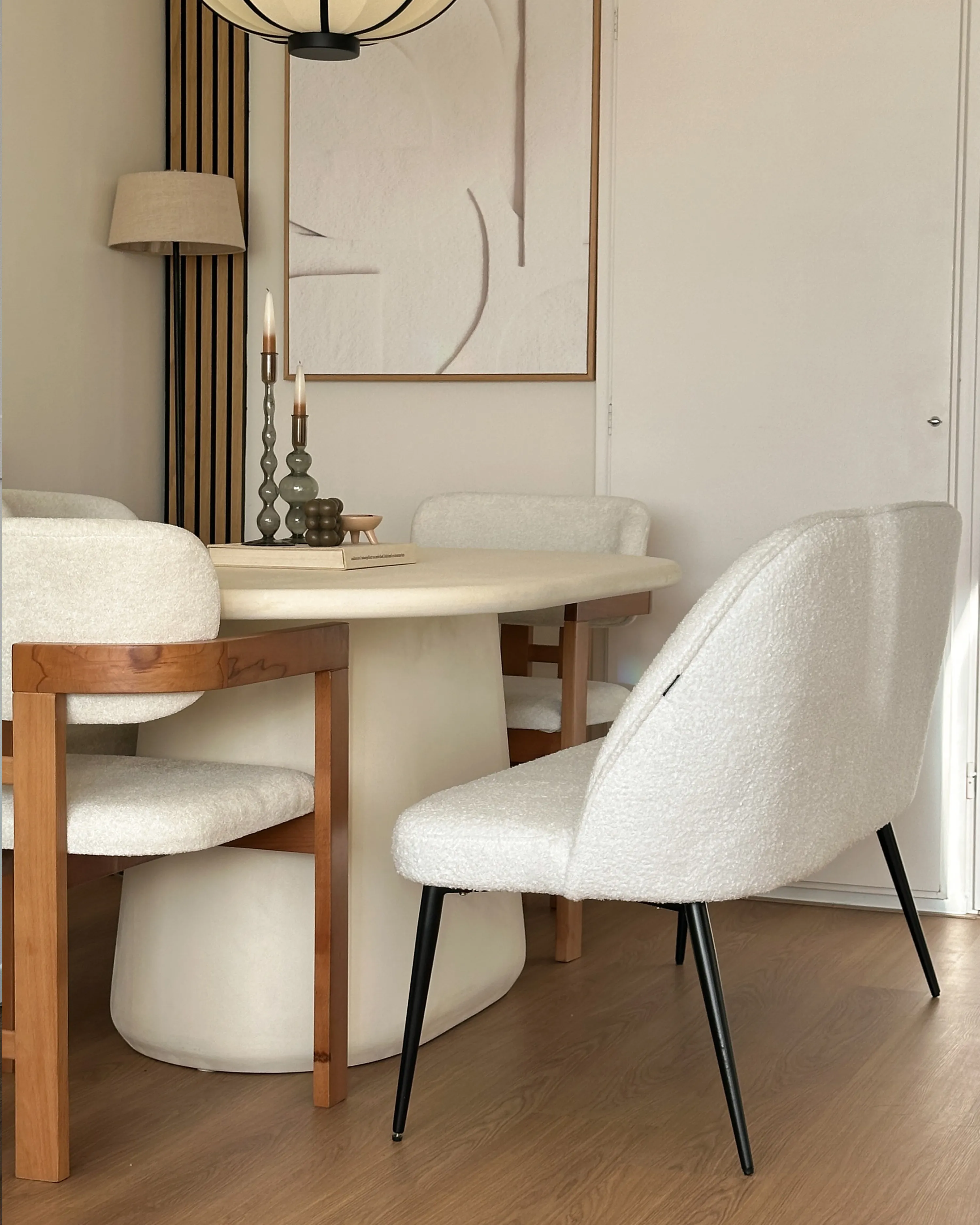 Gestoffeerde bank 2-zits OSBY Stof Lichtbeige