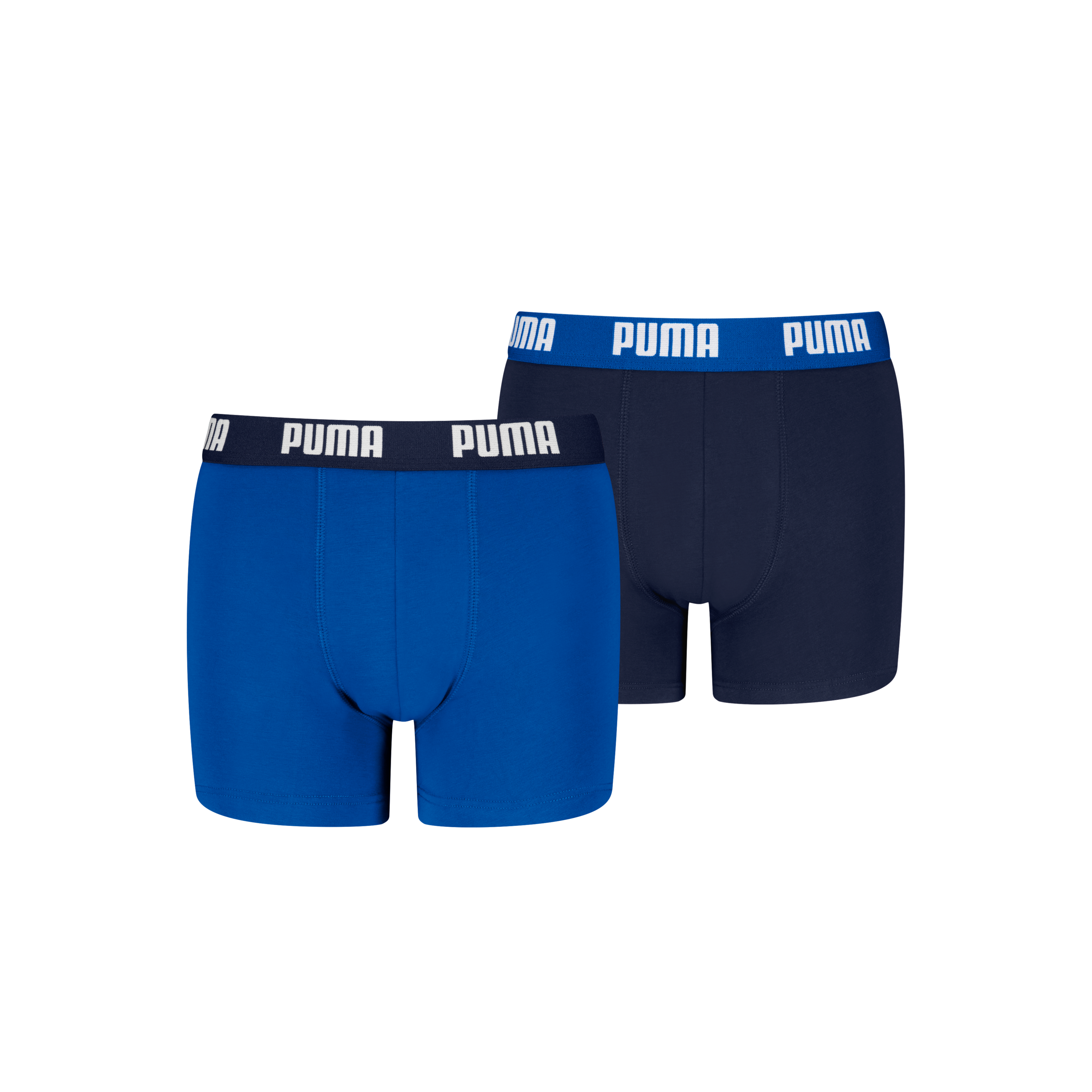 PUMA Boxershorts »PUMA BOYS EVERYDAY BASIC BOXERS 2P«, 2er Packer Packung, Komfortabler Logobund, ohne Eingriff