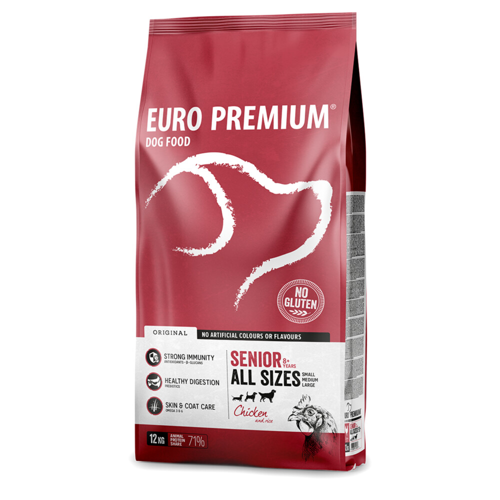 Euro-Premium Senior Kip - Rijst12 kg