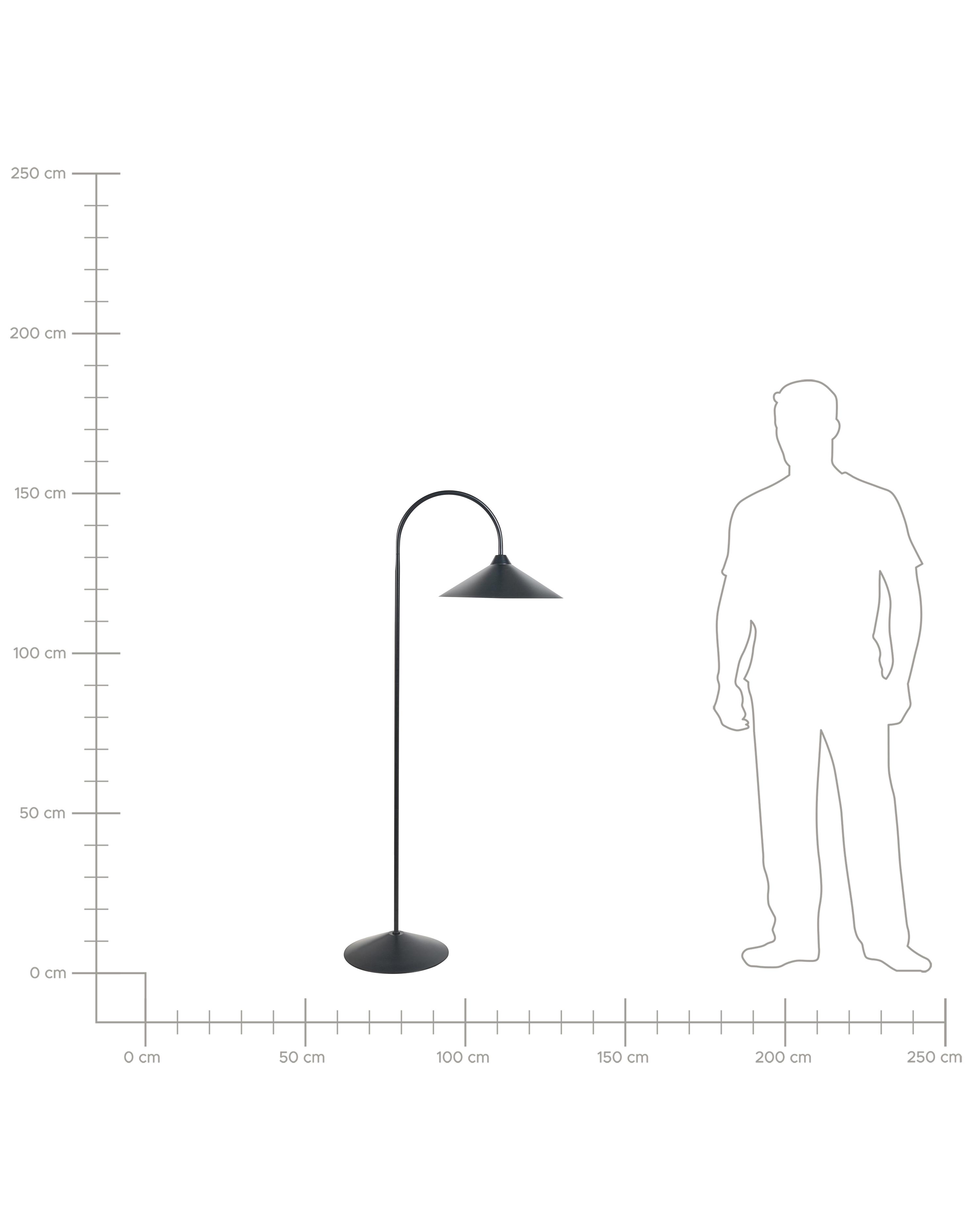 Staande lamp SAVEGRE Metaal Zwart