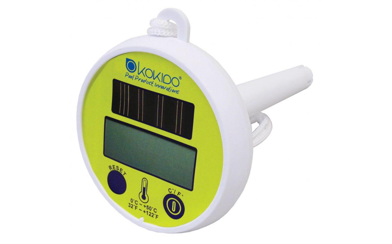 Digitale zwembadthermometer op zonneënergie