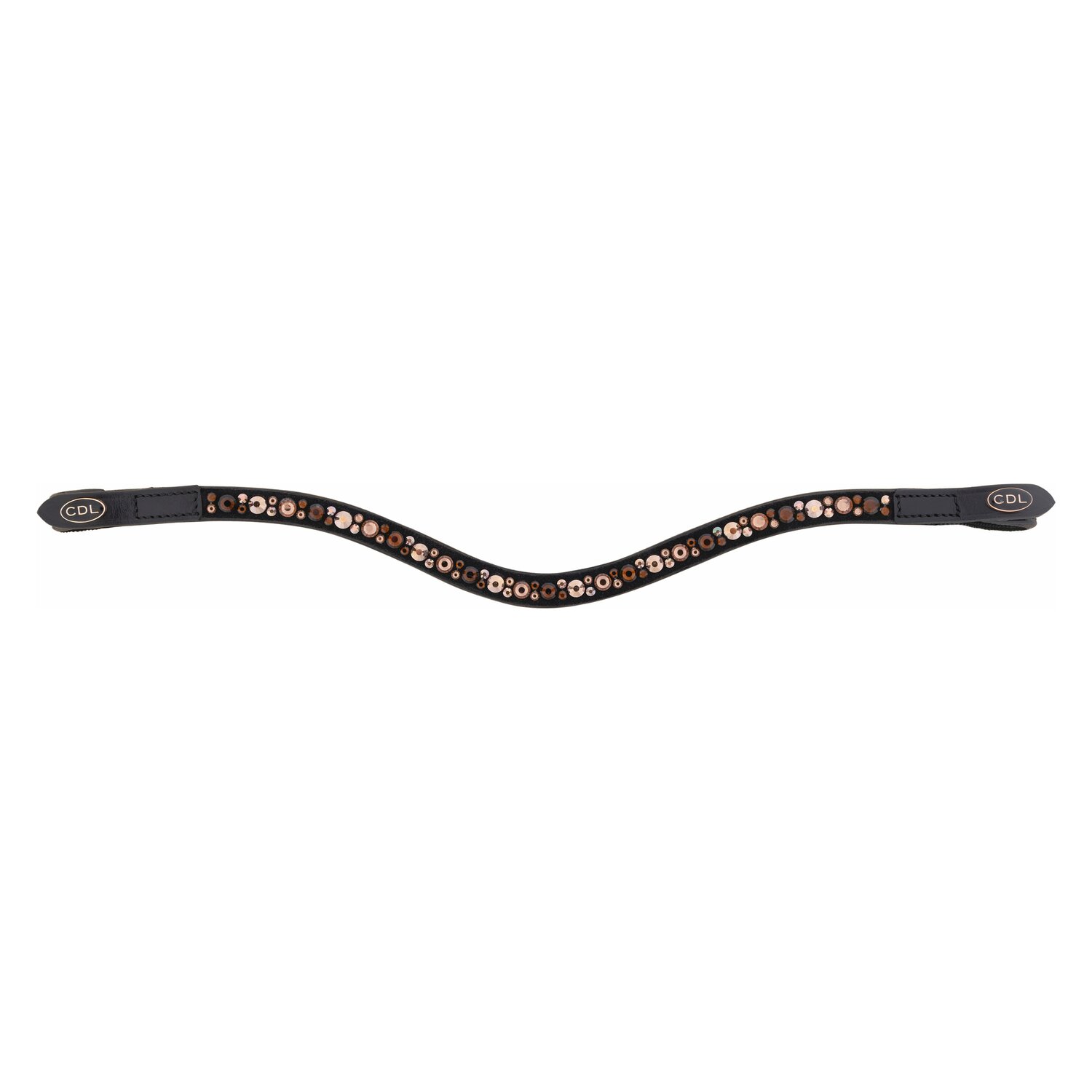 Cheval de Luxe Stirnband Sofia  - hot chocolate - Warmblut