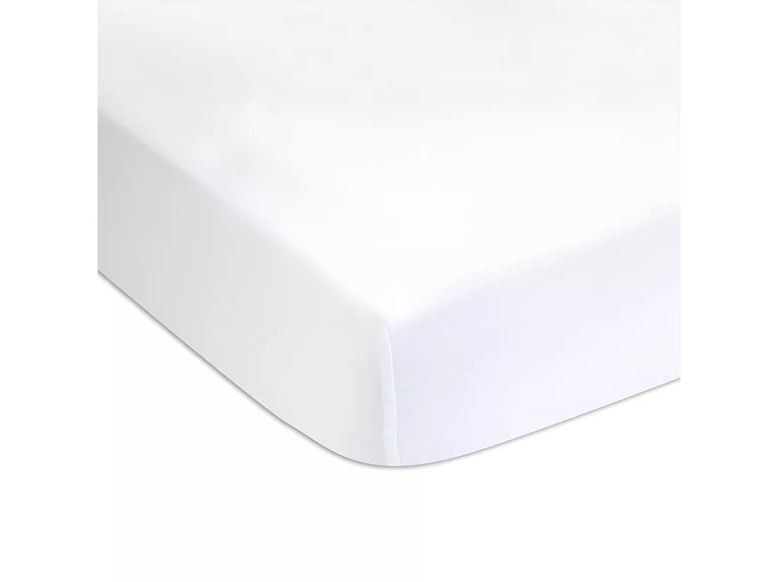 Protège-matelas 90x200 cm viscose de bambou blanc DULCE