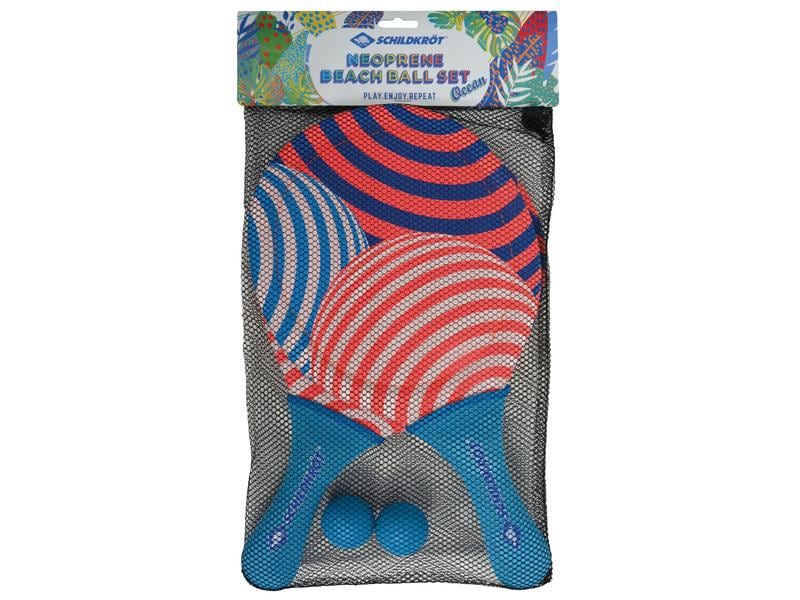 Schildkröt Funsports Beach & Wasserball Neopren Beachball S Set aus 2 Schlägern mit Print