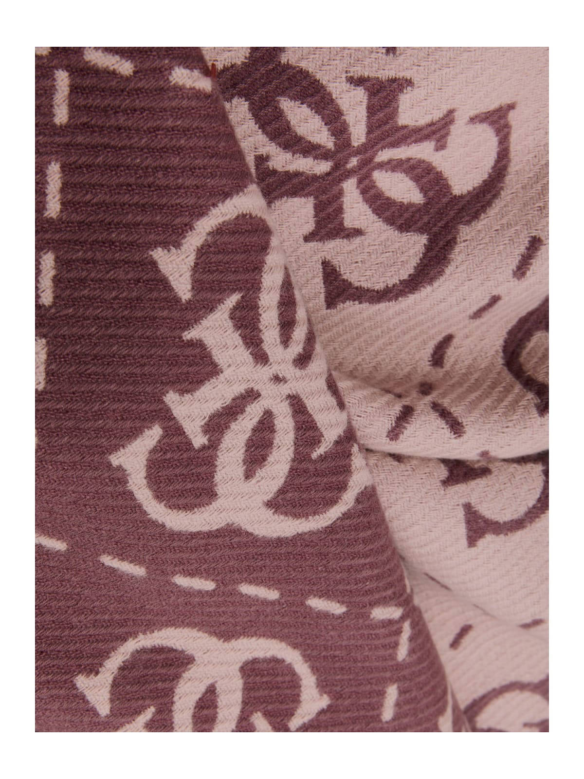 GUESS sjaal met logoprint rood