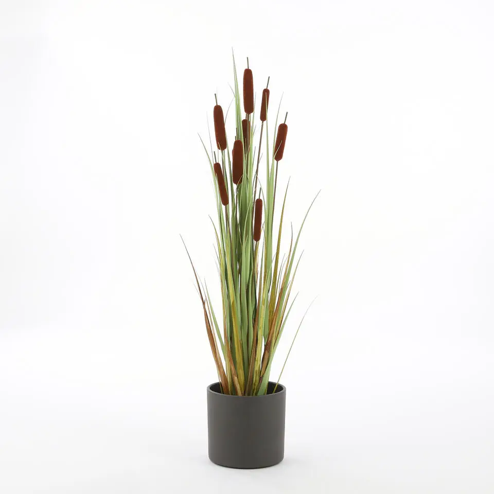 Mica Decorations Bloempot - donkergrijs - mat - keramiek - 23 x 21 cm