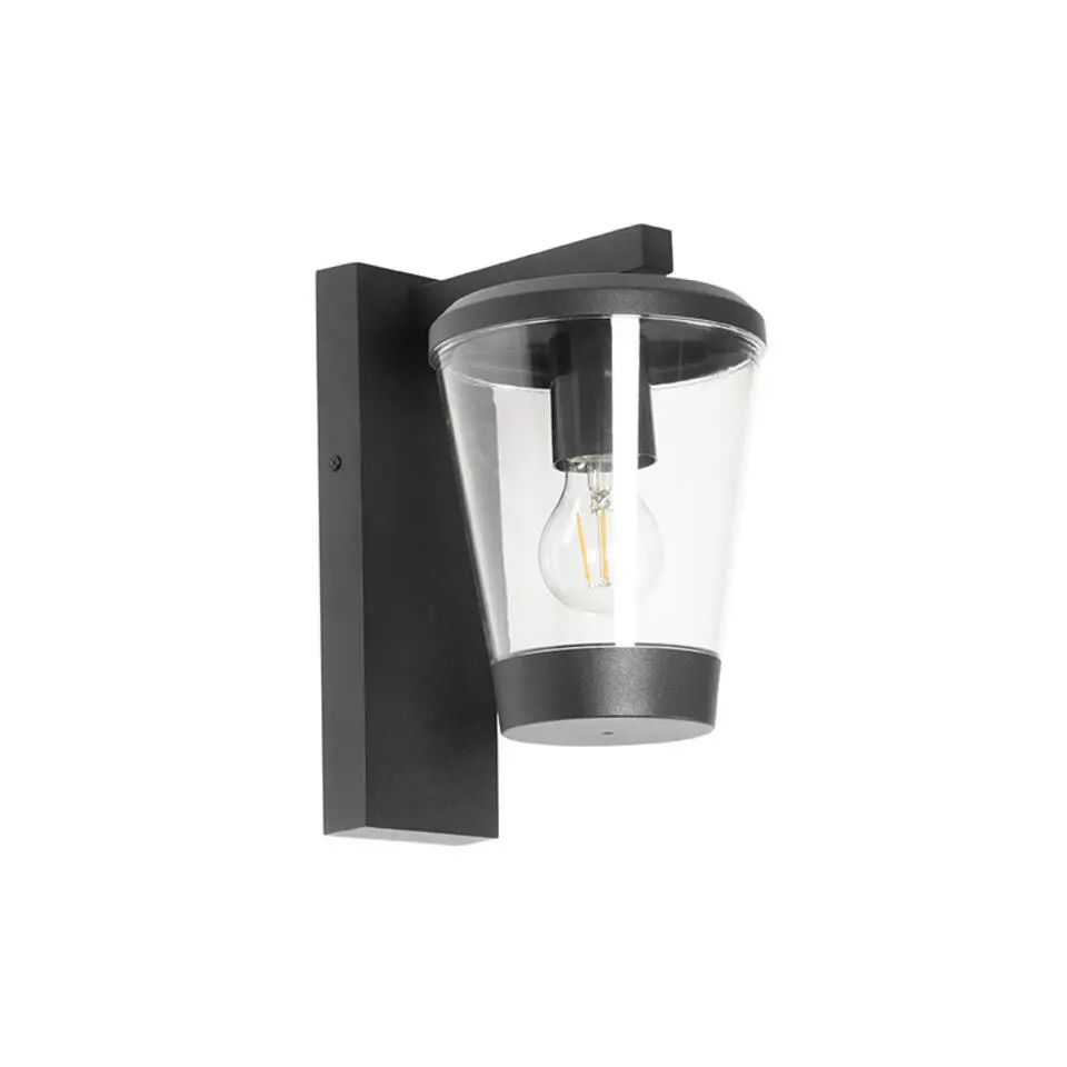 Qazqa wandlampen buiten joren zwart e27