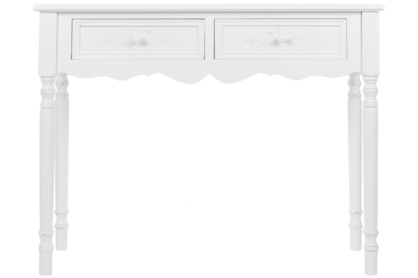 Konsolentisch ELEGANCE - weiß - 2 Schubkästen