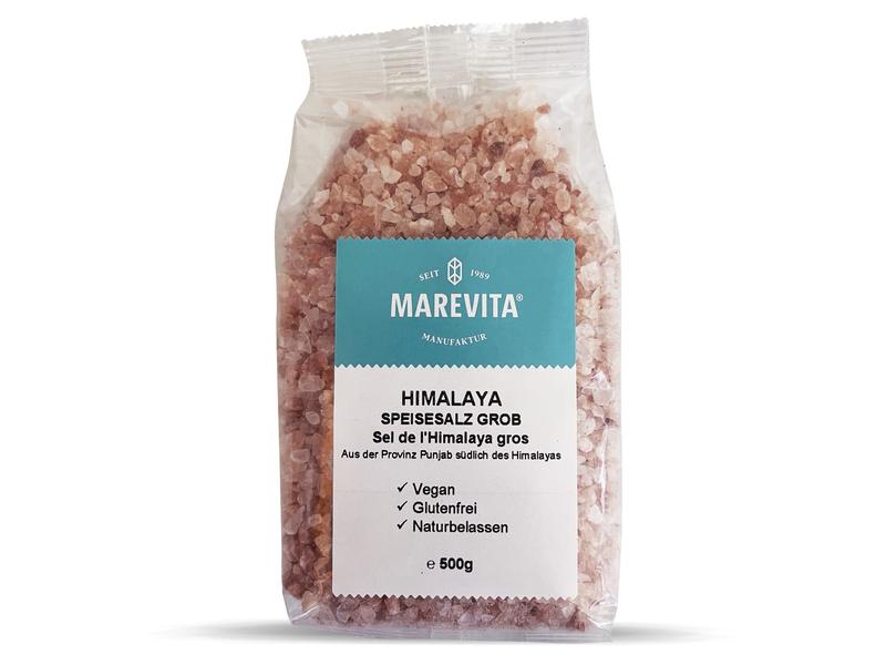 Biovita Marevita Himalayasalz grob 500 g Grobkörniges Kristallsalz