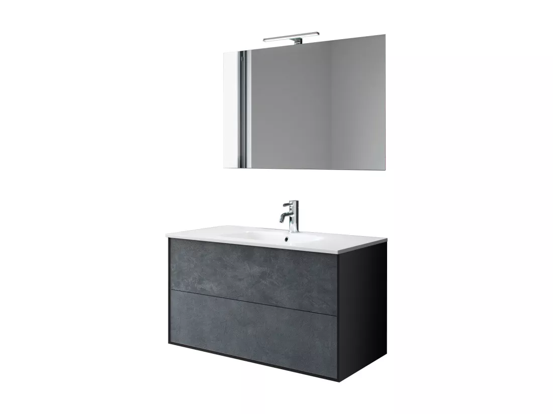 Ensemble de salle de bain 4 pièces IGEA blue pierre