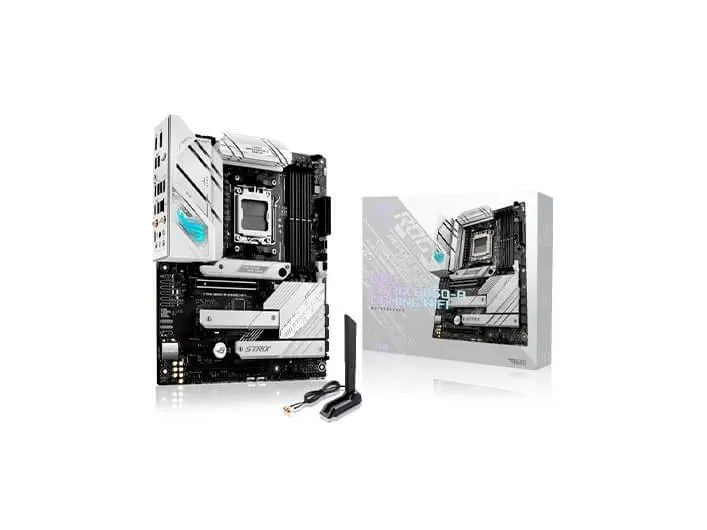 ASUS ROG STRIX B650-A GAMING WIFI - Bundkort - ATX - Socket AM5 - AMD B650 Chipset - USB-C 3.2 Gen 2x2, USB-C 3.2 Gen2, USB 3.2 Gen 2, USB 3.2 Gen 1 - 2.5 Gigabit LAN, Wi-Fi 6, Bluetooth - onboard grafik (CPU påkrævet) - HD Audio (8-kanaler)
