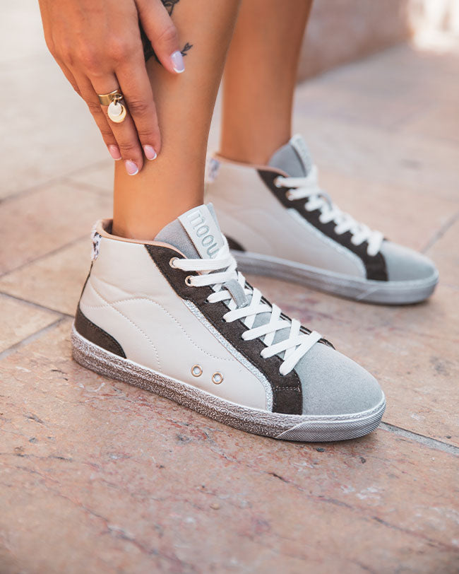 Basket femme montante blanche - Aria