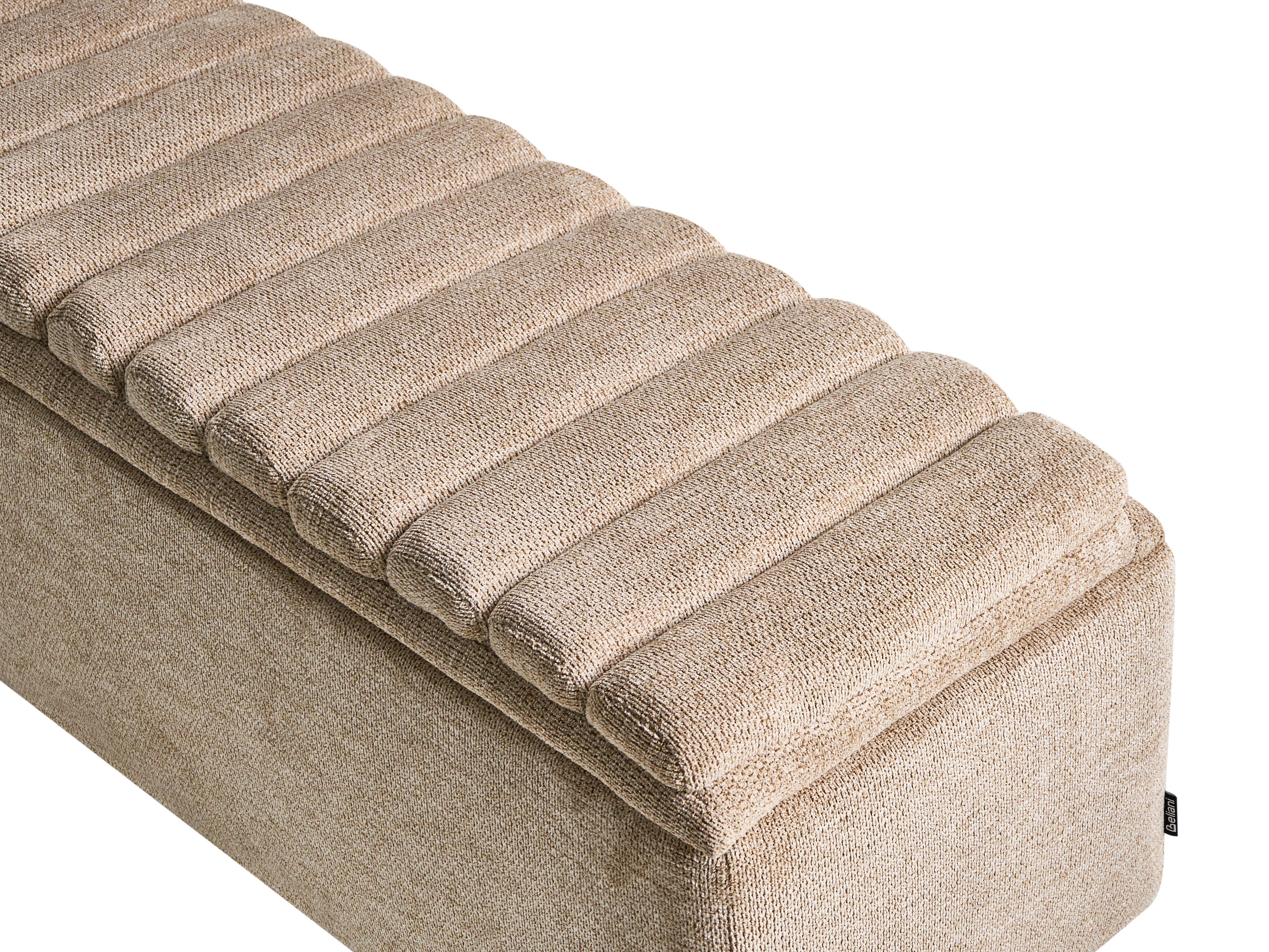Bankje met opbergruimte SALIDA Stof Beige