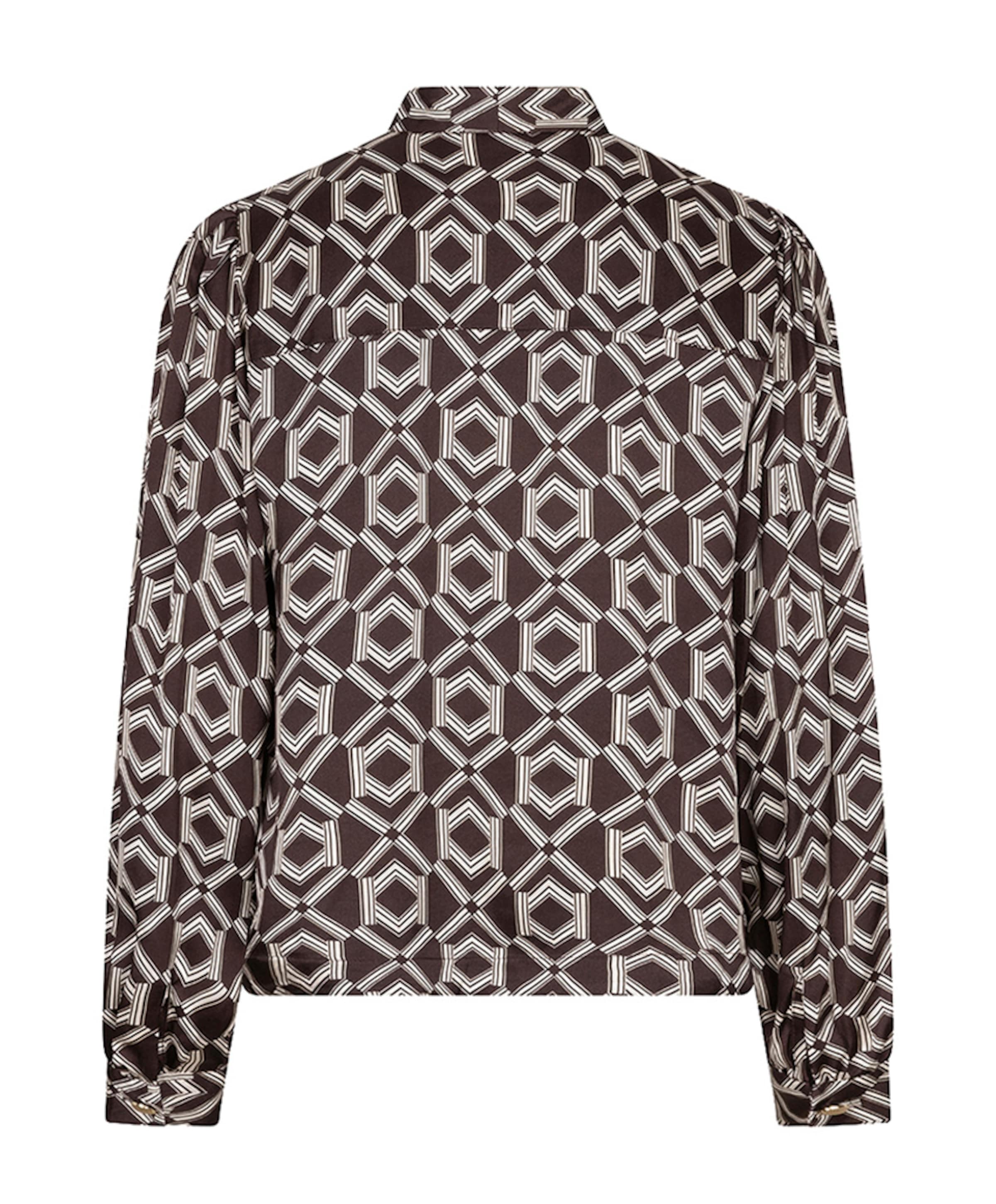 EsQualo Dames blouse bruin
