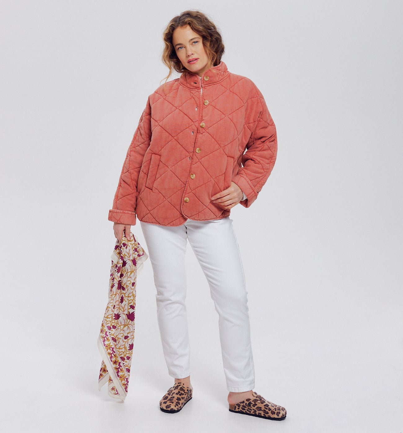 Veste matelassée unie Femme - Framboise
