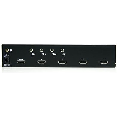 StarTech.com Répartiteur vidéo et amplificateur de signal HDMI haute vitesse à 4 ports avec audio