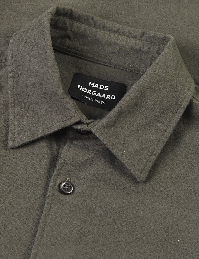 Mads Nørgaard - Copenhagen Moleskin Storm Work Shirt Grøn