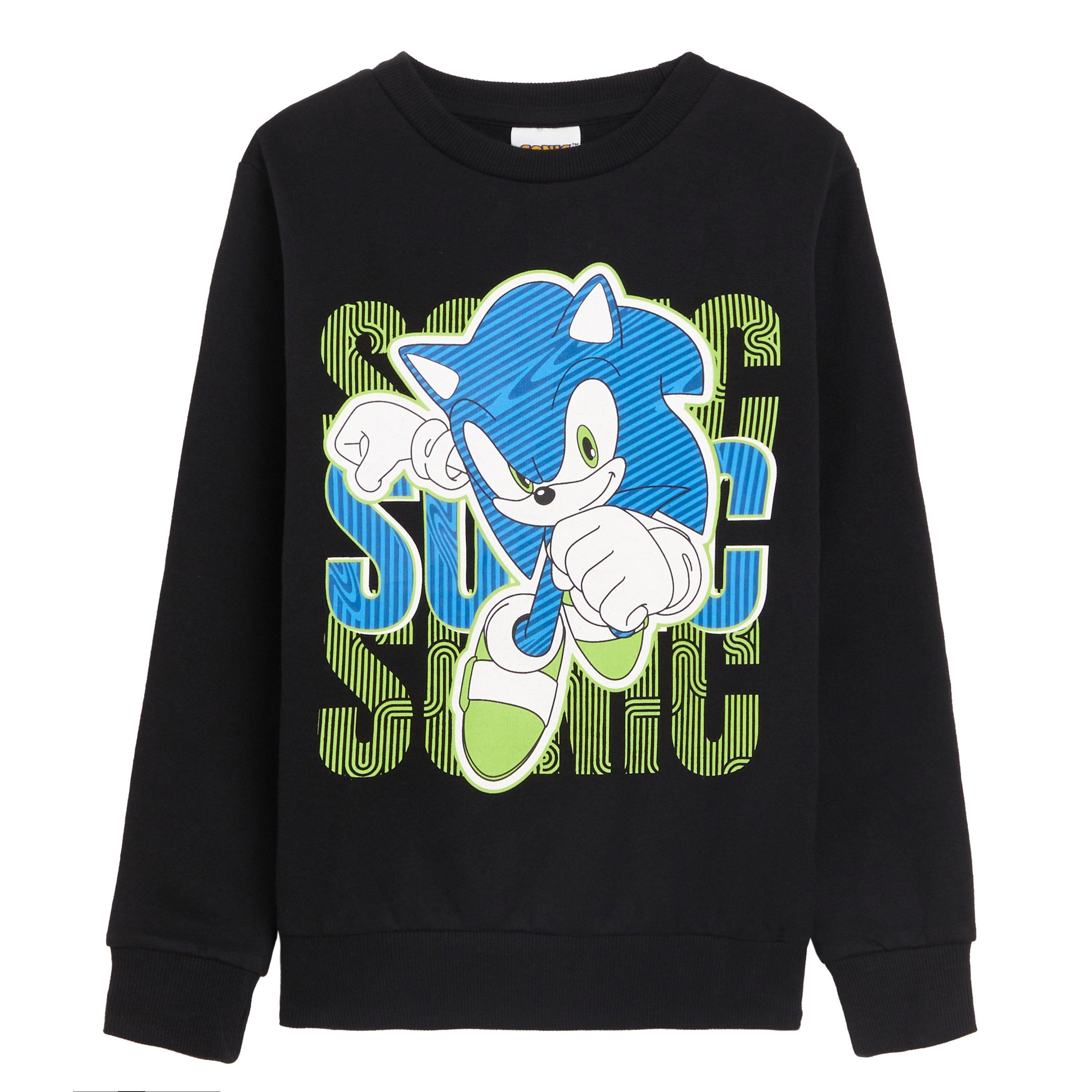 Character Boys Sonic The Hedgehog Sweatshirt and Jogger Set Black