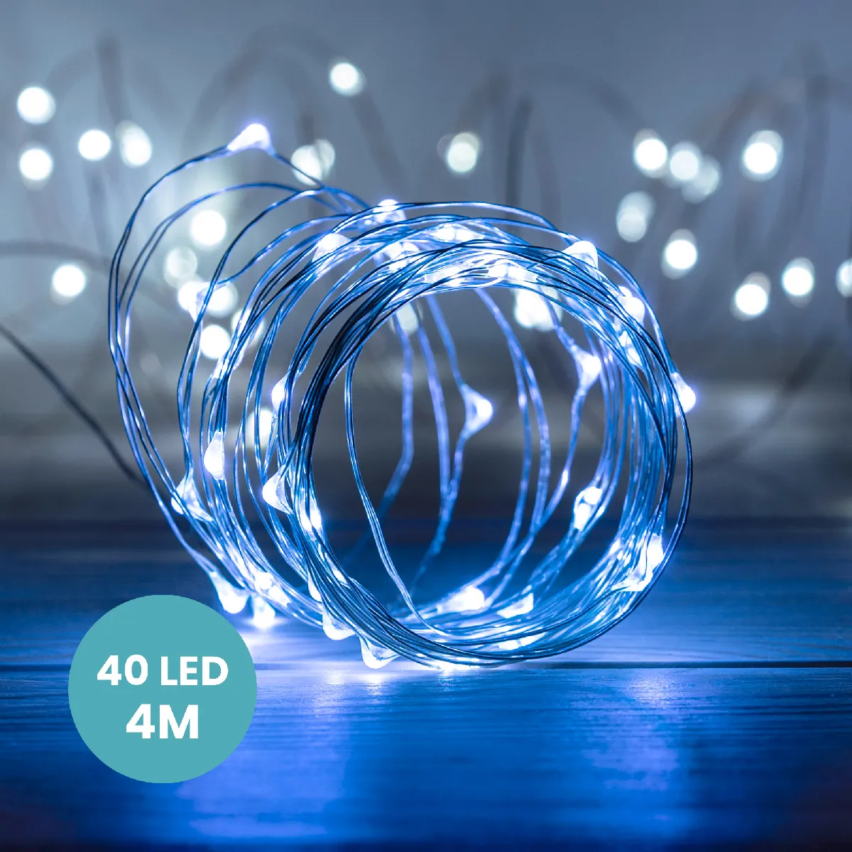 SkyLantern 40 Micro LED 4 m - Blanc Froid