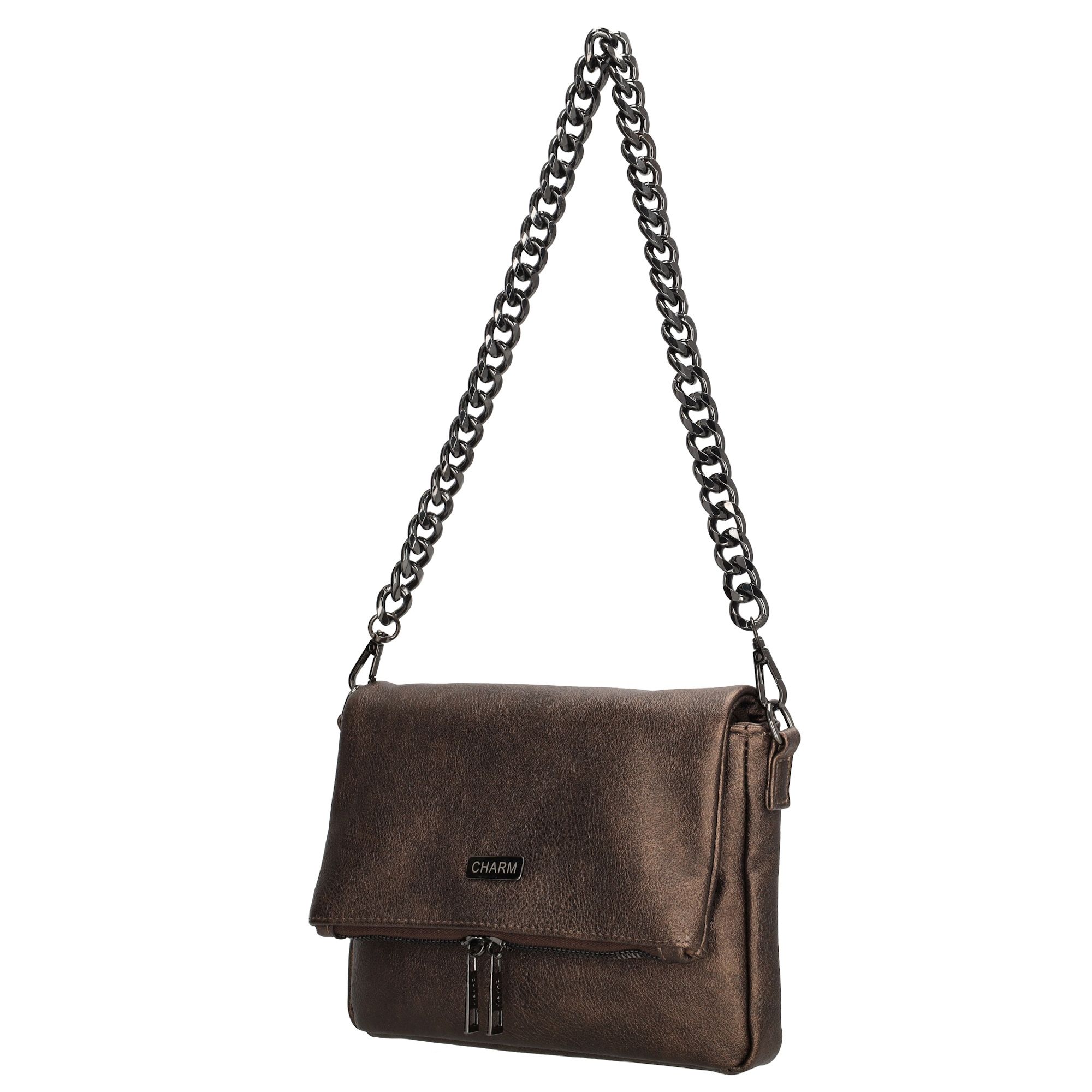 Charm London Bayswater Schoudertas Brons