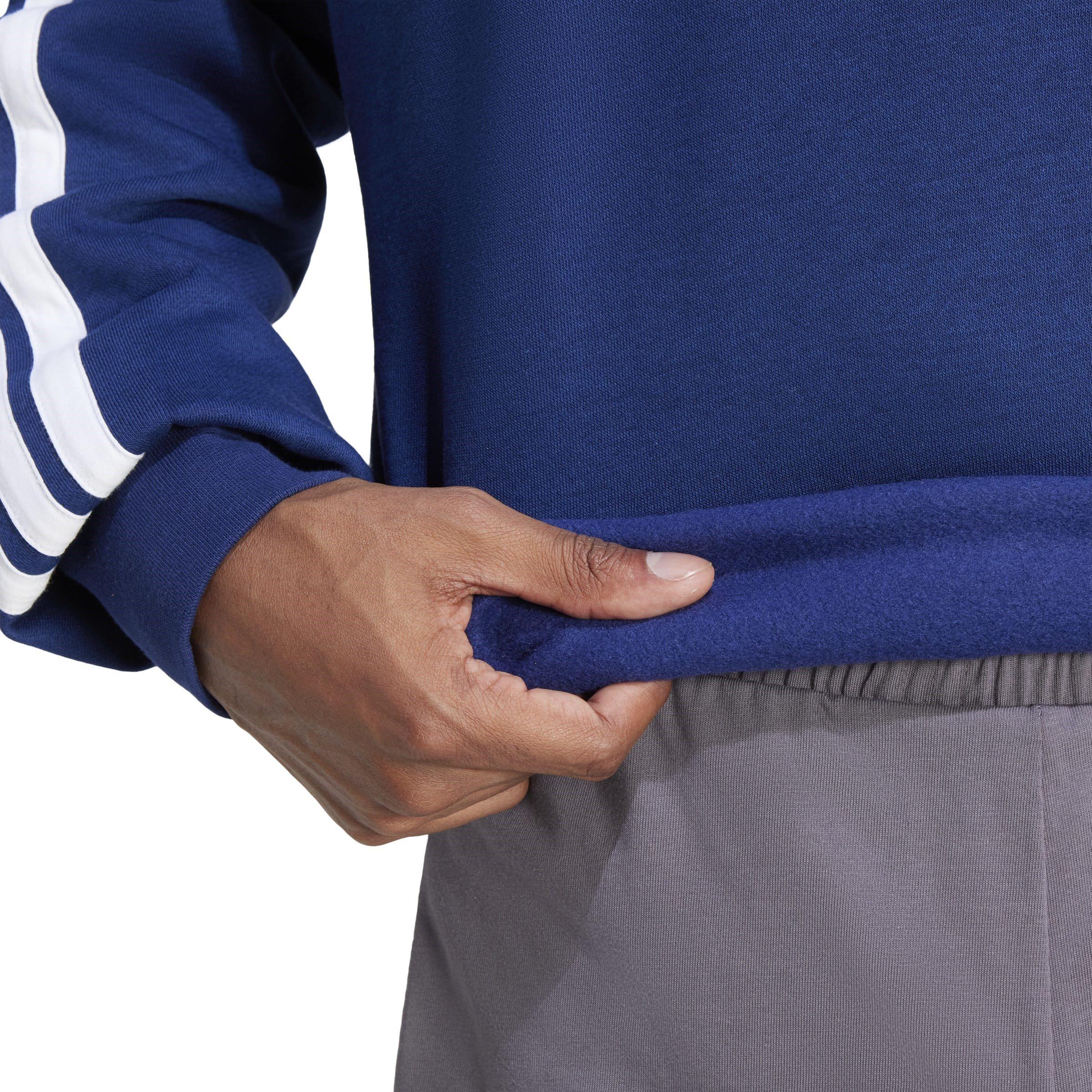 adidas Essentials 3-Stripes Fleece Sweatshirt Mens