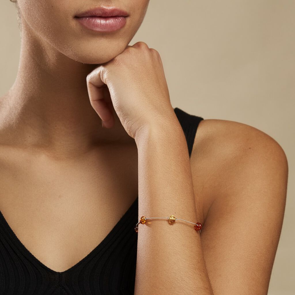 Bracelet Argent Blanc Siaae Ambres
