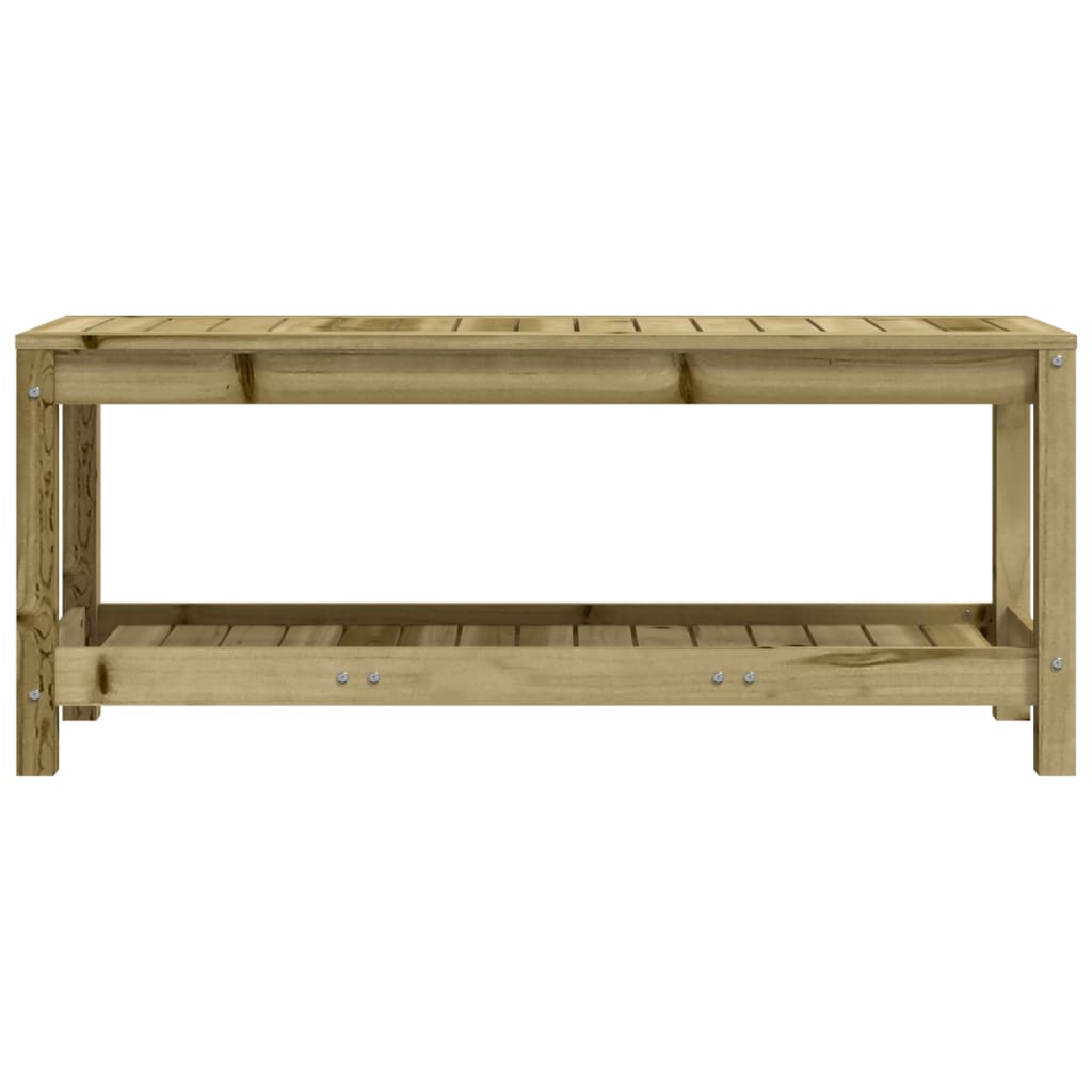 Banc de jardin 108x35x45 cm bois de pin imprégné