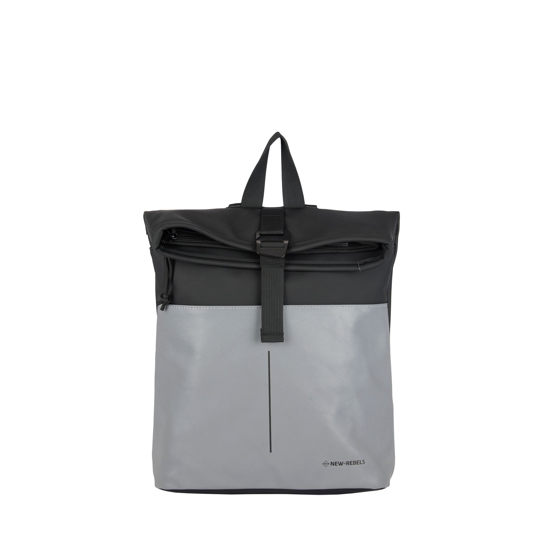 New Rebels Bowie Los Angeles Rolltop Backpack Mini Reflective Part Black
